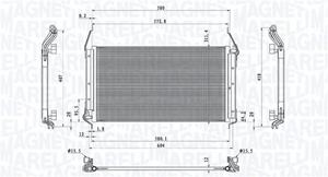 Magneti Marelli Kondensator, Klimaanlage  350203801000