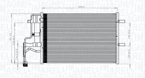 Magneti Marelli Kondensator, Klimaanlage  350203844000