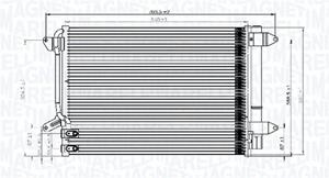 Magneti Marelli Kondensator, Klimaanlage  350203845000