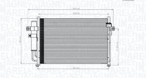 Magneti Marelli Kondensator, Klimaanlage  350203846000