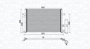 Magneti Marelli Kondensator, Klimaanlage  350203912000