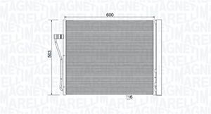 Magneti Marelli Kondensator, Klimaanlage  350203929000