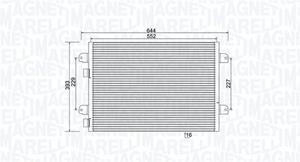 Magneti Marelli Kondensator, Klimaanlage  350203931000