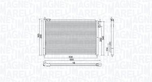 Magneti Marelli Kondensator, Klimaanlage  350203937000
