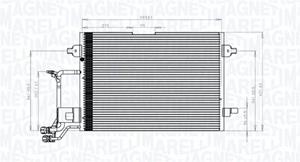 Magneti Marelli Kondensator, Klimaanlage  350203942000