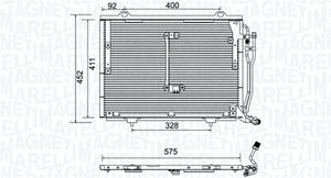 Magneti Marelli Kondensator, Klimaanlage  350203948000