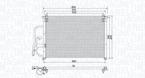 Magneti Marelli Kondensator, Klimaanlage  350203960000