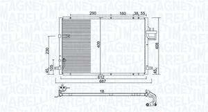 Magneti Marelli Kondensator, Klimaanlage  350203979000