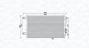 Magneti Marelli Kondensator, Klimaanlage  350203987000