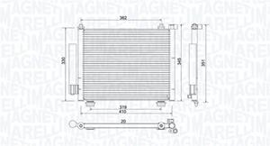 Magneti Marelli Kondensator, Klimaanlage  350203993000