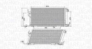 Magneti Marelli Kondensator, Klimaanlage  350203994000