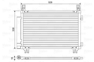 Valeo Kondensator, Klimaanlage  814449