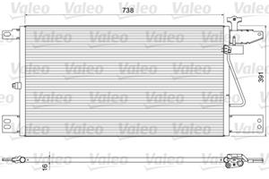 Valeo Kondensator, Klimaanlage  815065