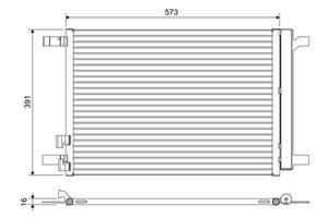 Condensor, airconditioning VALEO 822635