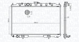 Magneti Marelli Kühler, Motorkühlung  350213175700