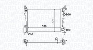 Magneti Marelli Kühler, Motorkühlung  350213186700