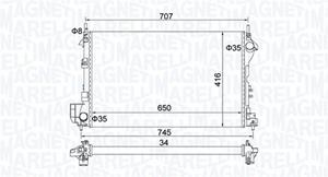 Magneti Marelli Kühler, Motorkühlung  350213195700