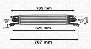 opel Intercooler, inlaatluchtkoeler MST412