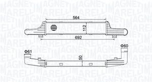 Magneti Marelli Ladeluftkühler  351319204330