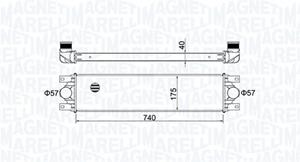 Magneti Marelli Ladeluftkühler  351319204790