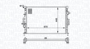 Magneti Marelli Kühler, Motorkühlung  350213158700