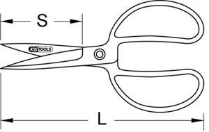 KS Tools 118.0055 Gat- en striptang, 285 mm