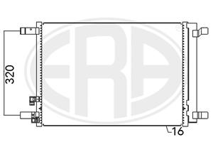 ERA Kondensator, Klimaanlage  667094
