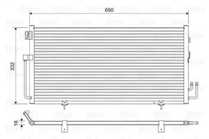 subaru Condensor, airconditioning 814063