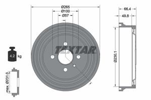opel Remtrommel 94048700