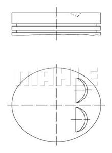 Mahle Original Kolben  039 PI 00122 002