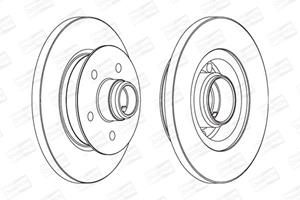 Champion Bremsscheibe Vorderachse  561437CH-1