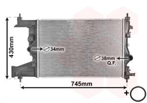 opel Radiateur Astra J 13td/17td 09- 37002487