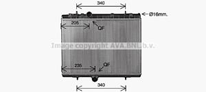 citroen Radiateur CN2334