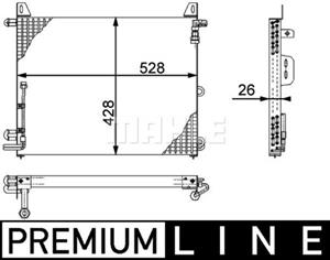 mercedes-benz Condensor, airconditioning AC656000P
