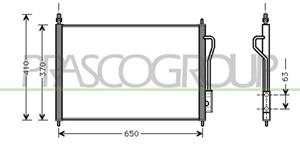Prasco Kondensator, Klimaanlage  FD420C001
