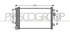Prasco Kondensator, Klimaanlage  FT717C002