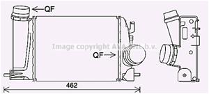 nissan Intercooler, inlaatluchtkoeler DN4451