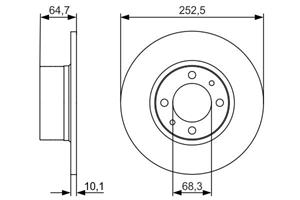 Bosch Bremsscheibe  0 986 479 988