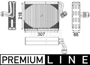 Mahle Original Verdampfer, Klimaanlage  AE 122 000P