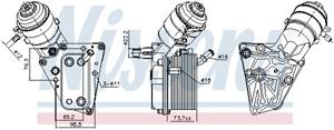 Nissens Ölkühler, Motoröl  91347