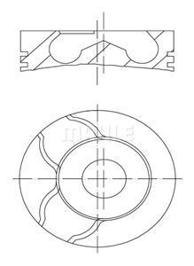 Mahle Original Kolben  021 PI 00122 000