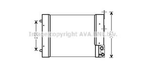highwayautomotive Condensator, airconditioner AVA COOLING NH5021