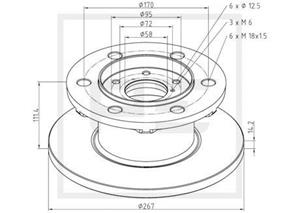 PE Automotive Bremsscheibe vorne  026.656-10A