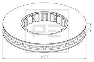 PE Automotive Bremsscheibe vorne  146.224-10A