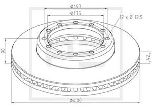 PE Automotive Bremsscheibe vorne  256.016-00A