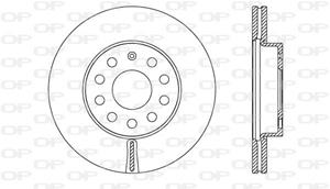 Open Parts Bremsscheibe Vorderachse  BDA2722.20