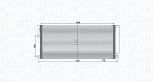 Magneti Marelli Kondensator, Klimaanlage  350203806000