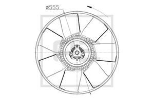 PE Automotive Lüfterrad, Motorkühlung  020.212-00A