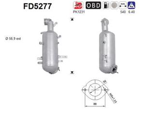AS Ruß-/Partikelfilter, Abganlage  FD5277