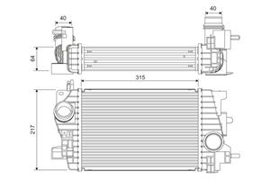 opel Intercooler, inlaatluchtkoeler